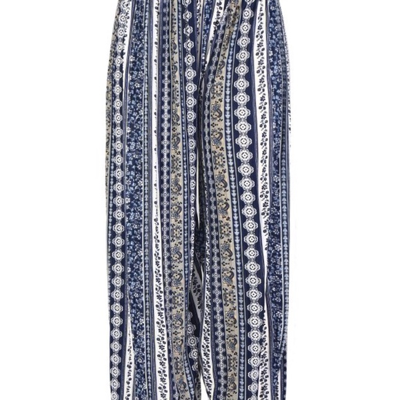 Women Ankle Cropped Palazoo Pants - Picture 5 of 5